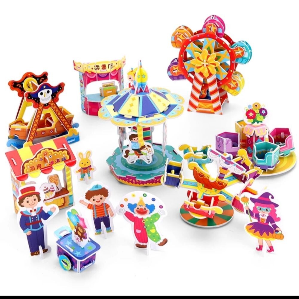 Easter basket stuffer 3D puzzle craft for kids Ferris Wheel educational 5 6 7 8+